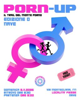 Porn-Up è il ritrovo spontaneo e senza per tutti i trail runners pronti a divertirsi ! 🏃‍♂️💨
Un percorso spettacolare che si snoda tra i sentieri selvaggi della Valle Sant'Antonio e della Val Listrea, fino a conquistare i versanti del temibile 🤣Monte Porno.
📌 I dettagli da sapere:
Non è una gara ma un ritrovo... ognuno decide di partecipare in totale spontaneità e consapevolezza del percorso e conscio delle proprie capacità di percorrerlo in sicurezza e autonomia.
Nessun costo di iscrizione:  l'evento è 100% libero e spontaneo!
Terzo tempo in condivisione: chi vuole può portare qualcosa da mangiare o da bere per festeggiare insieme a fine corsa. (Piccolo consiglio: meglio poco, ma buono! 😉)
Tracciato ad anello: partenza e arrivo coincidono nello stesso punto.
Balise: il percorso sarà interamente tracciato con frecce e le classiche "balise" giallo fluo!
Parcheggi: in numero limitato in località Piezze si consiglia di parcheggiare più in basso e salire a piedi l'ultimo chilometro.
📊 I numeri dell Porn-Up :
Distanza: ~8 km
Dislivello positivo: +600 m
N.B. mandateci un messaggio per confermare la vostra presenza, non è vincolante ma è molto gradito. 💖